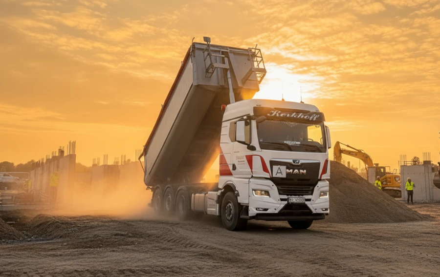 Kerkhoff Transporte - Baustoff Transport Nordwalde Hinterkippmulden