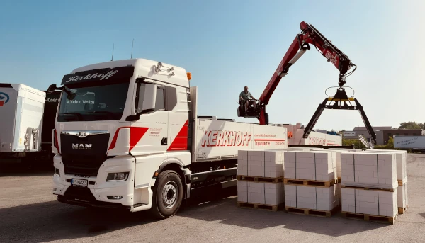 Kerkhoff Transporte - Baustoff Transport Nordwalde Krahnwagen Kalksandstein1